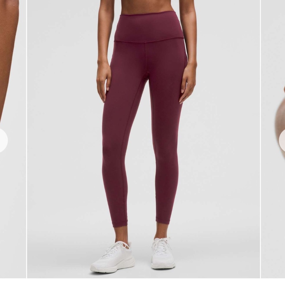 Lululemon Wunder Train w/ Pockets in Garnet, Size 8
